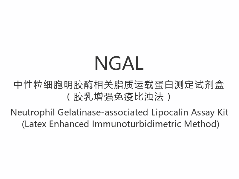 【NGAL】Neutrofiele gelatinase-geassocieerde lipocaline-assaykit (Latex verbeterde immunoturbimetrische methode)